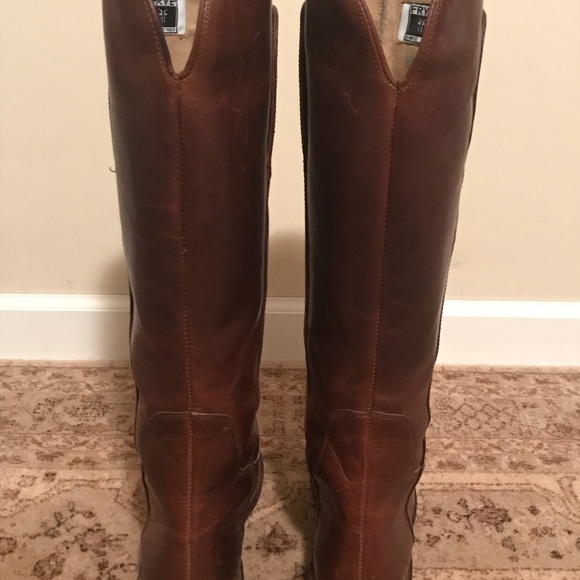 Classic Frye Paige Tall Riding Boots! Cognac - Picture 5 of 8